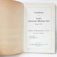 Handbook of the Lewis Automatic Machine Gun (1915)