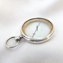 Silver Francis Barker Pebble Lens Compass c.1900