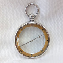 Silver Francis Barker Pebble Lens Compass c.1900