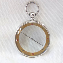 Silver Francis Barker Pebble Lens Compass c.1900