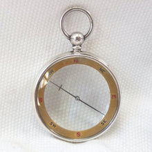 Silver Francis Barker Pebble Lens Compass c.1900