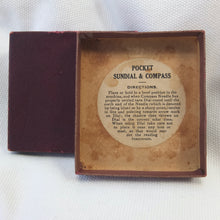 Francis Barker Pocket Sundial Compass c.1932