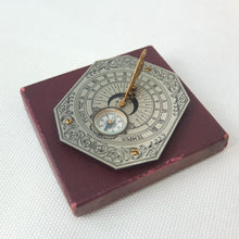 Francis Barker Pocket Sundial Compass c.1932