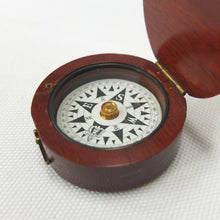 Francis Barker Wooden Pocket Compass c.1875