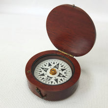 Francis Barker Wooden Pocket Compass c.1875