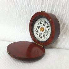 Francis Barker Wooden Pocket Compass c.1875