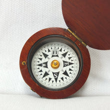 Francis Barker Wooden Pocket Compass c.1875