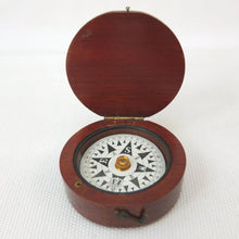 Francis Barker Wooden Pocket Compass c.1875