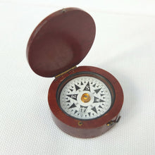 Francis Barker Wooden Pocket Compass c.1875