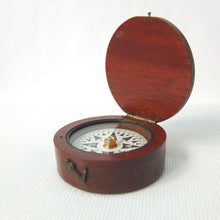 Francis Barker Wooden Pocket Compass c.1875
