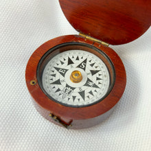 Francis Barker Wooden Pocket Compass c.1875