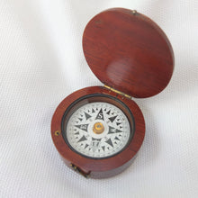 Francis Barker Wooden Pocket Compass c.1875