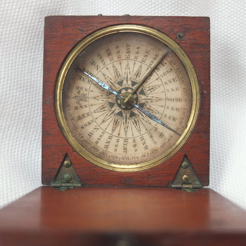 Georgian Wooden Pocket Compass c.1820
