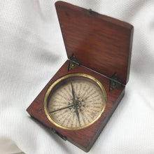 Georgian Wooden Pocket Compass c.1820