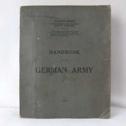 Handbook of the German Army (1928)