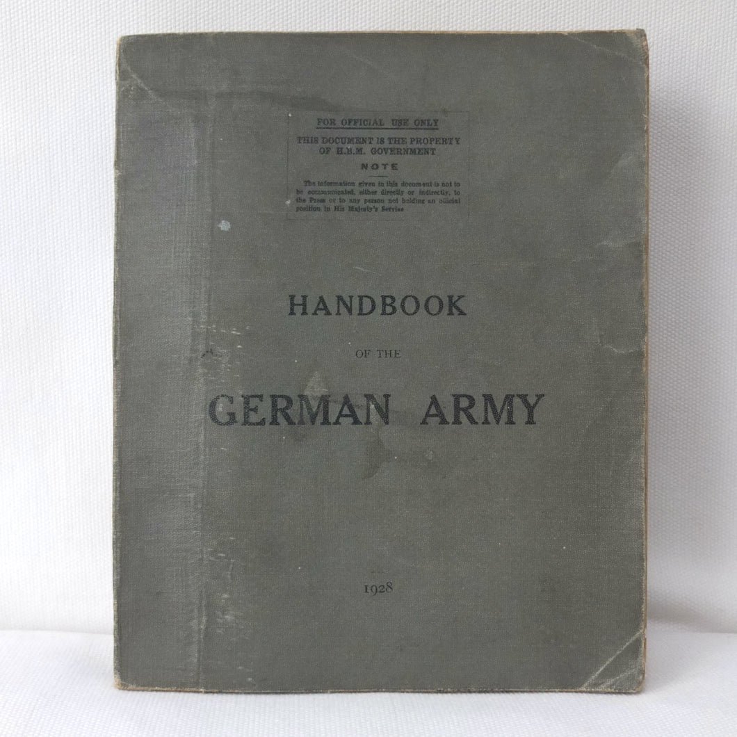 Handbook of the German Army (1928)