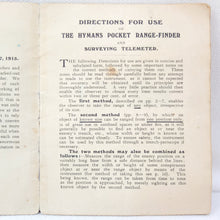 Hymans Pocket Range Finder (1915)