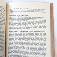 Military Government in Germany - Public Safety (1945)