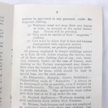 WW1 Munitions Factory Rules (1916)