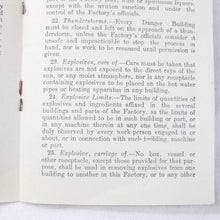 WW1 Munitions Factory Rules (1916)