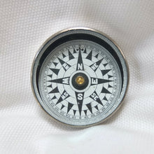Vintage Nickel Plated Pocket Compass c.1920