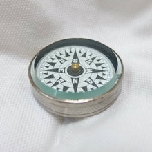 Vintage Nickel Plated Pocket Compass c.1920