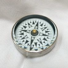 Vintage Nickel Plated Pocket Compass c.1920