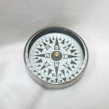 Vintage Nickel Plated Pocket Compass c.1920