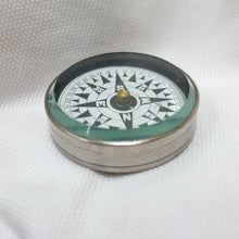 Vintage Nickel Plated Pocket Compass c.1920