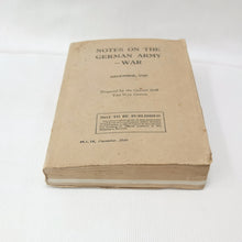 Notes on the German Army - War (1940)