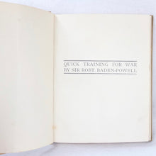 Quick Training For War (1914) Baden-Powell