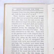 Quick Training For War (1914) Baden-Powell