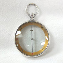 Silver Francis Barker Pebble Lens Compass c.1900