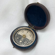 Singer's Patent Leather Cased Compass c.1868
