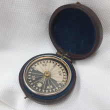 Singer's Patent Leather Cased Compass c.1868