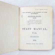 Staff Manual - War (1912)