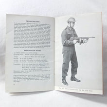 Thompson Submachine Gun Manual c.1940