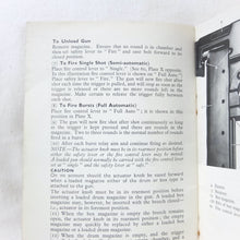 Thompson Submachine Gun Manual c.1940