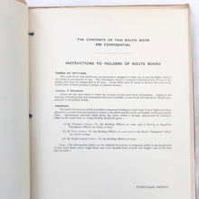 RAF Transport Command Route book No. 1 - UK to Cairo (1944)