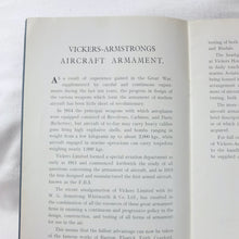 Vickers Armstrongs Aircraft Armament c.1927
