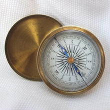 Victorian Brass Box Pocket Compass c.1865