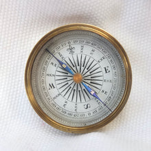 Victorian Brass Box Pocket Compass c.1865