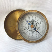 Victorian Brass Box Pocket Compass c.1865