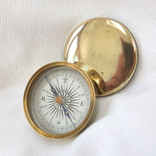 Victorian Brass Box Pocket Compass c.1865