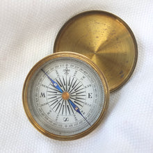 Victorian Brass Box Pocket Compass c.1865