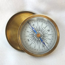 Victorian Brass Box Pocket Compass c.1865