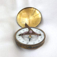 Victorian Pocket Sundial Compass c.1860