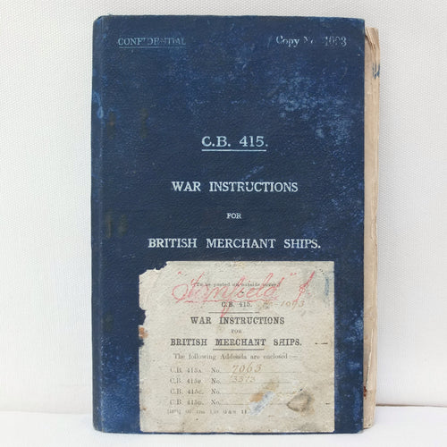 War Instructions for British Merchant Ships (1917)