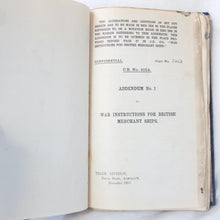 War Instructions for British Merchant Ships (1917)