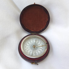 Watson & Son Leather Cased Pocket Compass c.1875